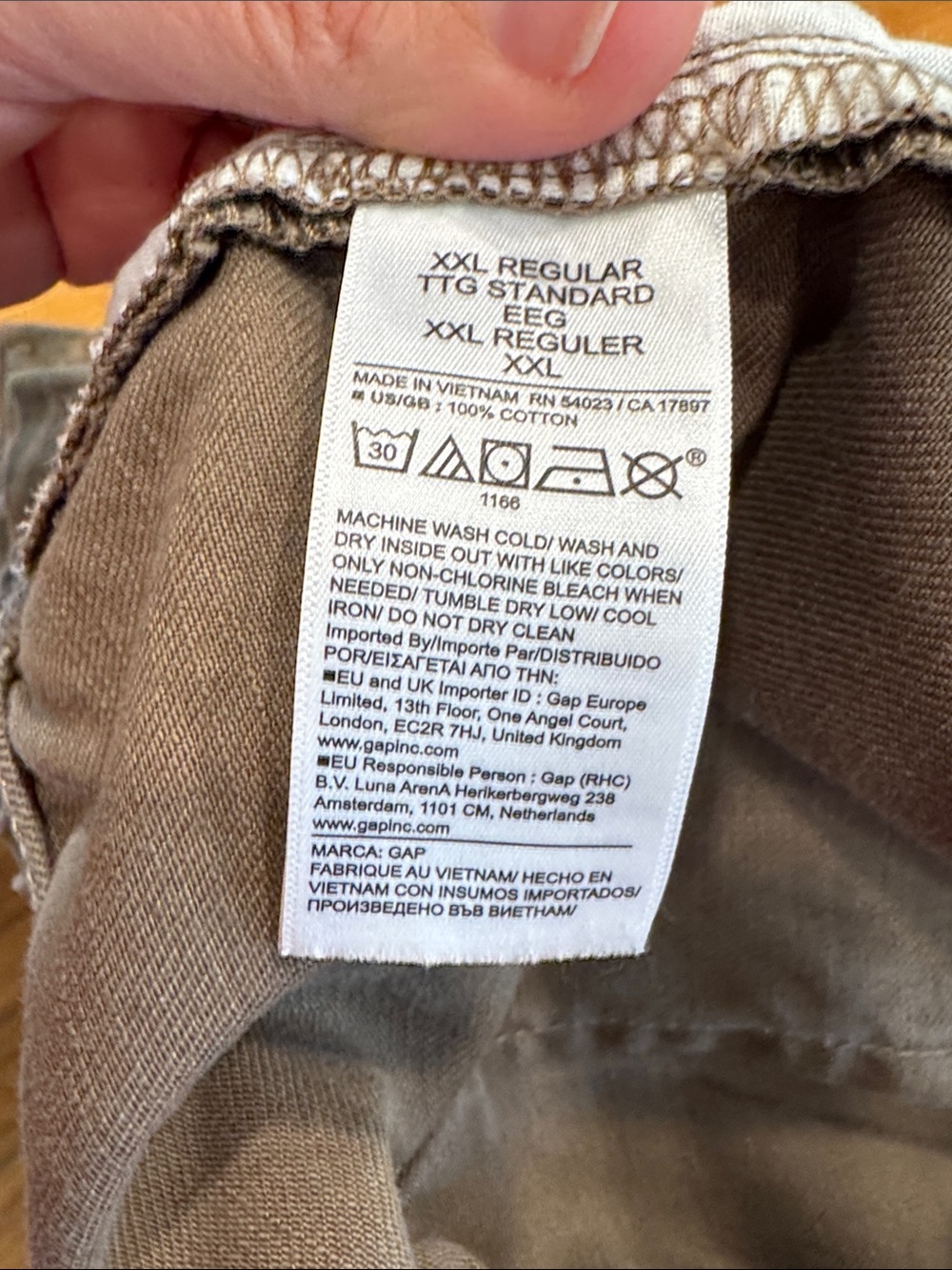 GAP Factory Camo Drawstring High Rise Pants - Picture 8 of 8